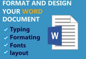 4310I will edit ms word document, formatting and convert PDF